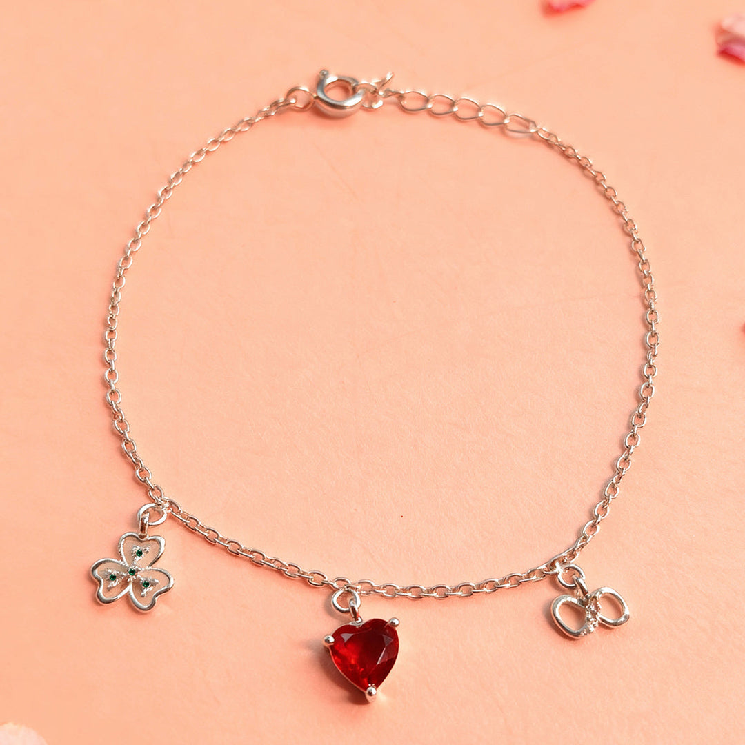 Silver Love charm Bracelet