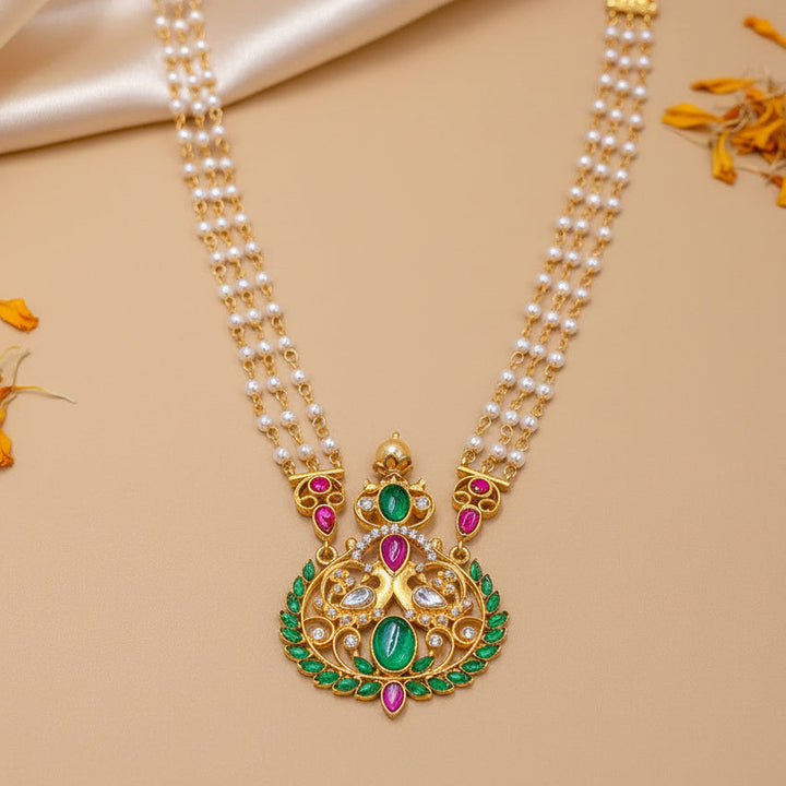 Silver Swan Rani Haar Necklace