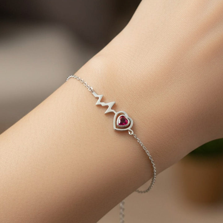 Silver Heartbeat bracelet
