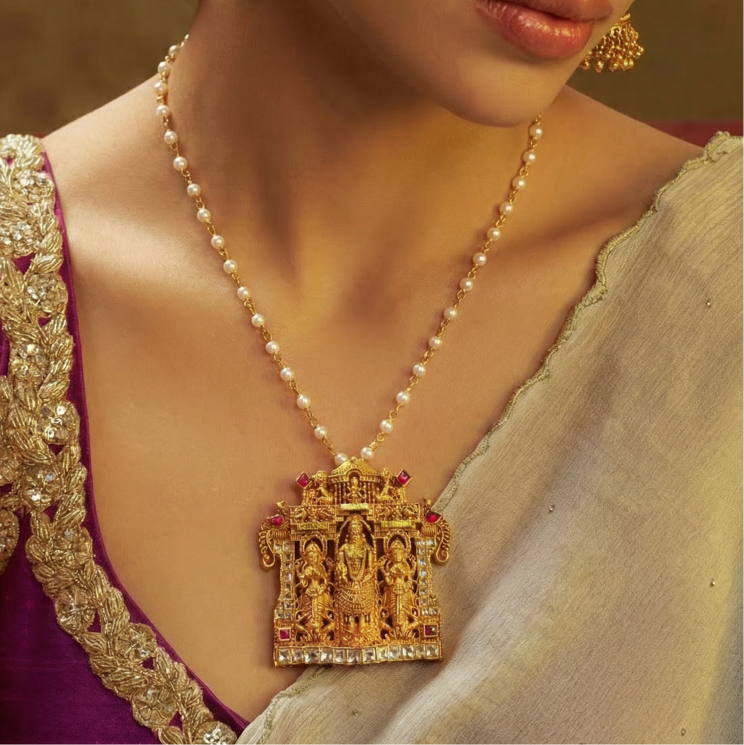 Silver Venkateshwara Nakash Pendant