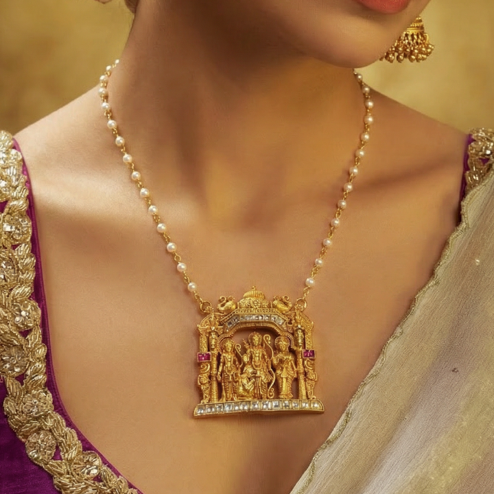 Silver 92.5 Shree Ram Darbar Pendant