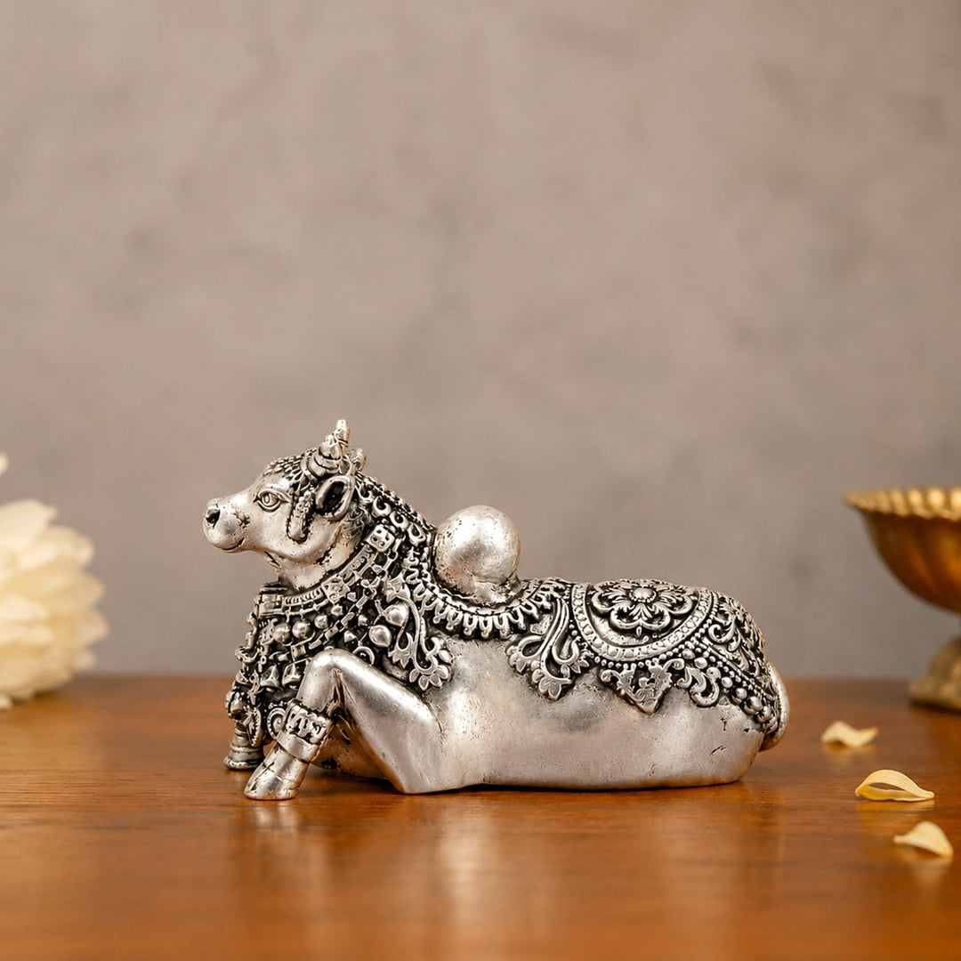 925 Sterling Silver Nandi Idol