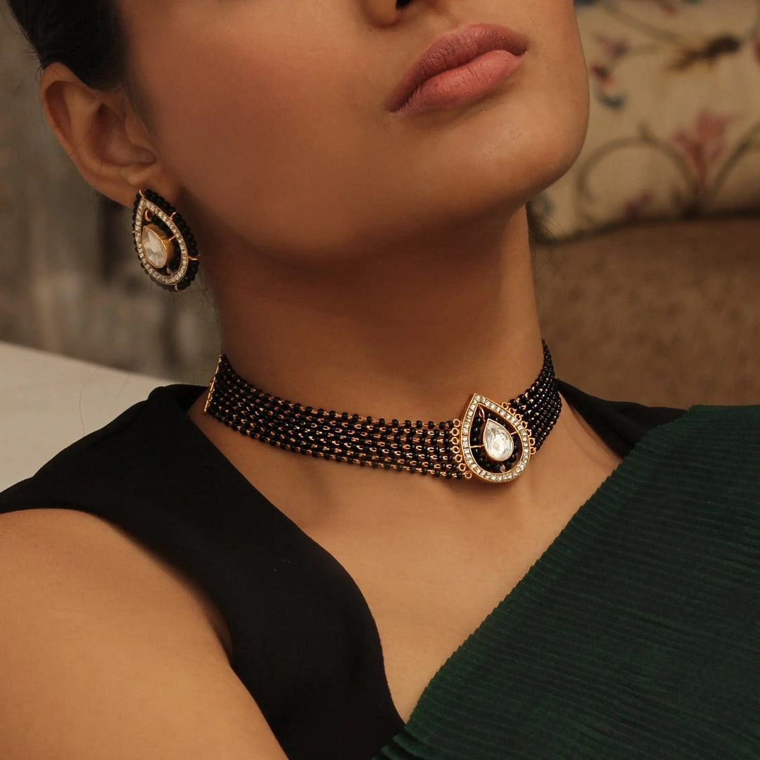 Buy Elegant silver mangalsutra choker Online Unniyarcha – Unniyarcha