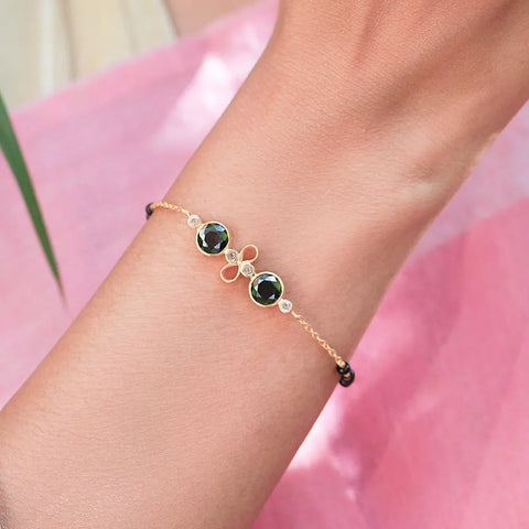 3mm Black Onyx Bead Bracelet - Zoe Lev Jewelry