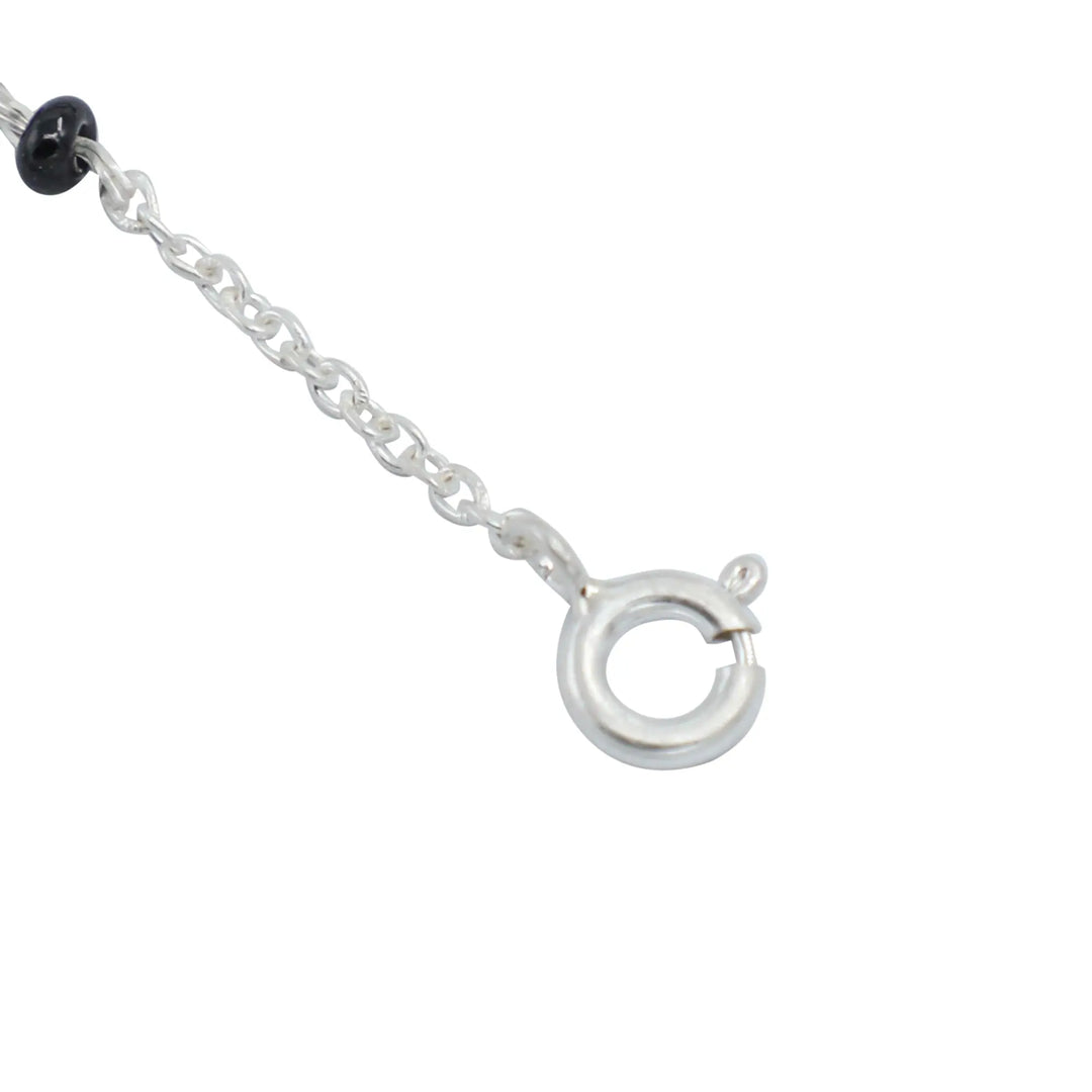 Eternal Knot 92.5 silver black onyx bracelet
