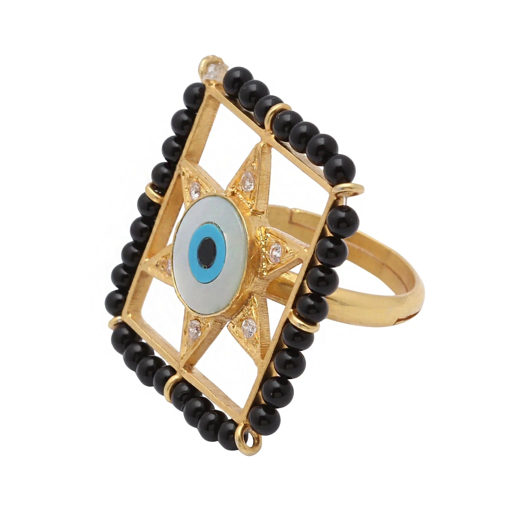 Buy Evil eye and Star Silver Mangalsutra Ring Online Unniyarcha