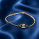 925 Pure Silver Evil Eye Bracelet