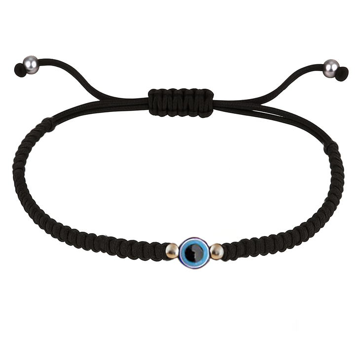 Silver 925 Black Thread Anklet