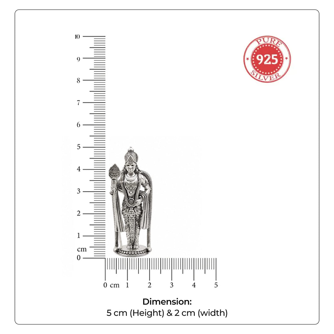 925 Silver Palani Murugan Idol