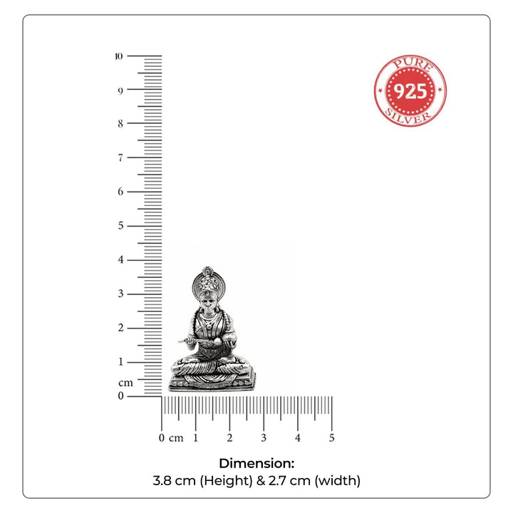 925 Sterling Silver Goddess Annapurna Idol