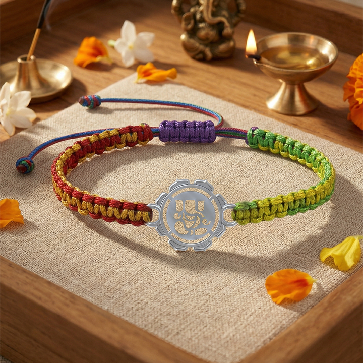 Unniyarcha 925 Pure Silver Ganesha bracelet
