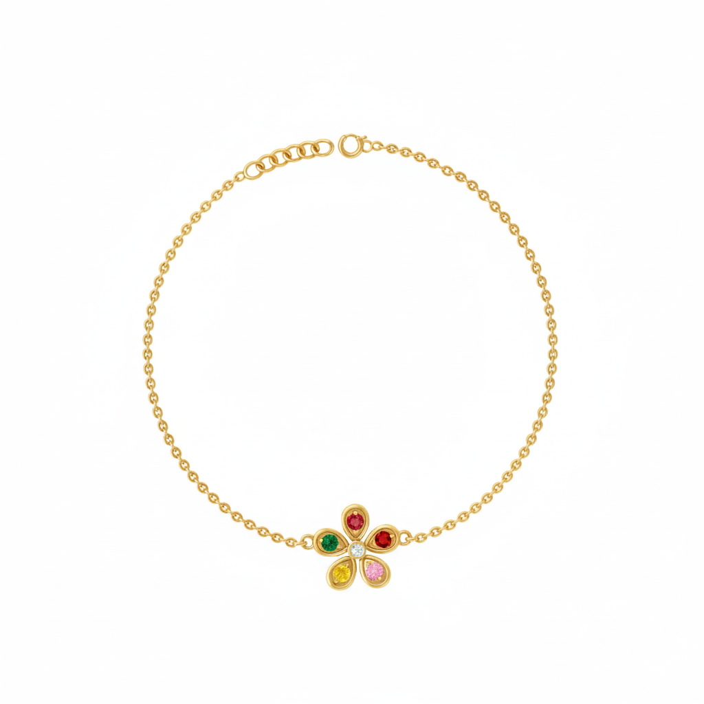 Silver 92.5 Bloom Bracelet