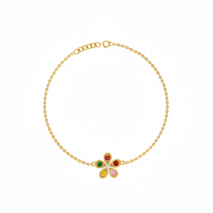 Silver 92.5 Bloom Bracelet