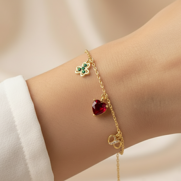 Silver Love charm Bracelet