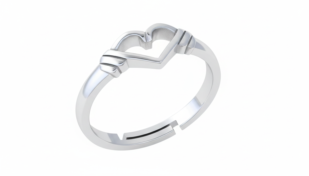 Silver Heart Ring