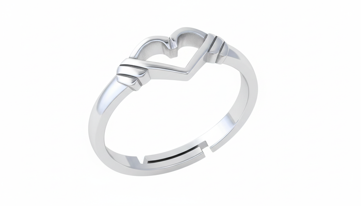 Silver Heart Ring