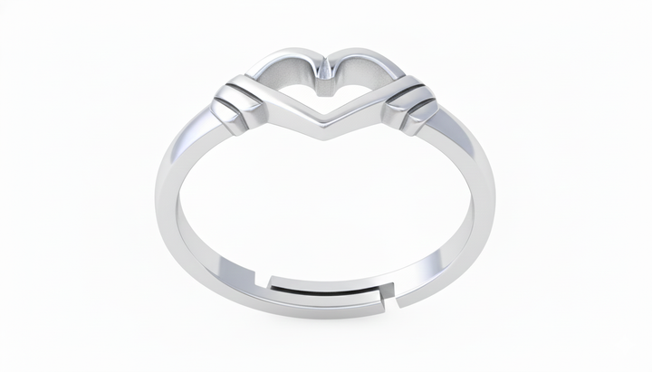 Silver Heart Ring