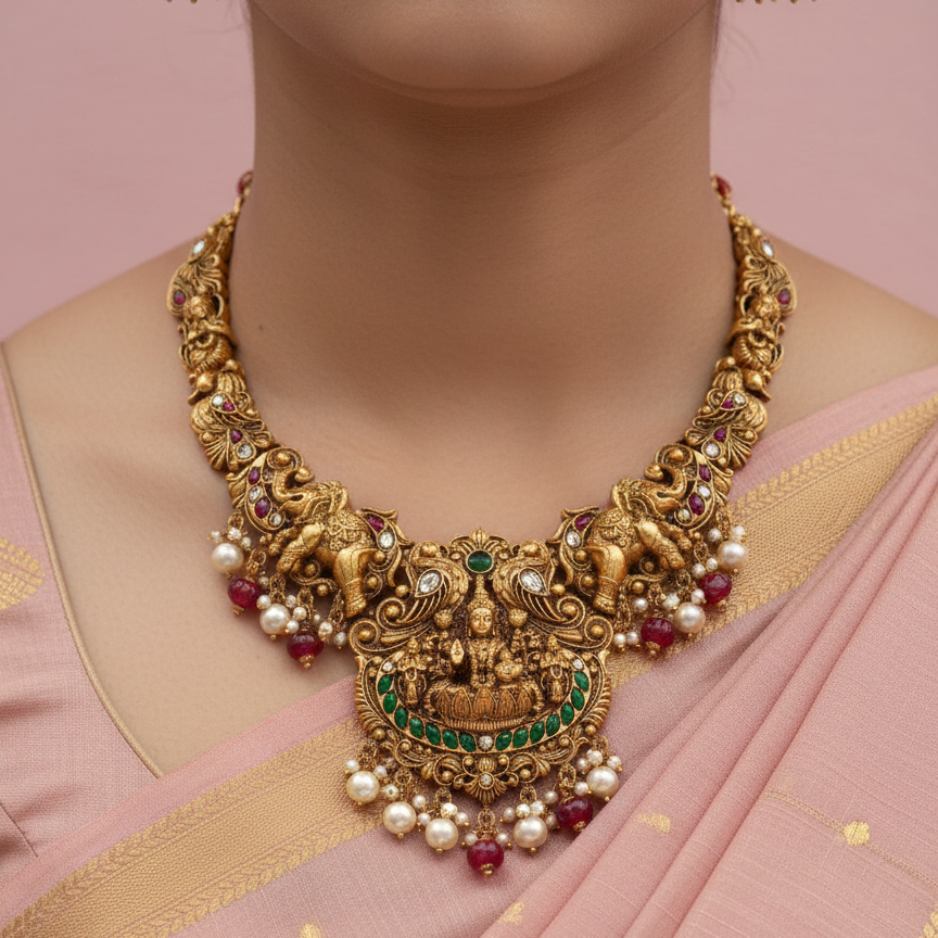 Pure 925 Lakshmi Necklace
