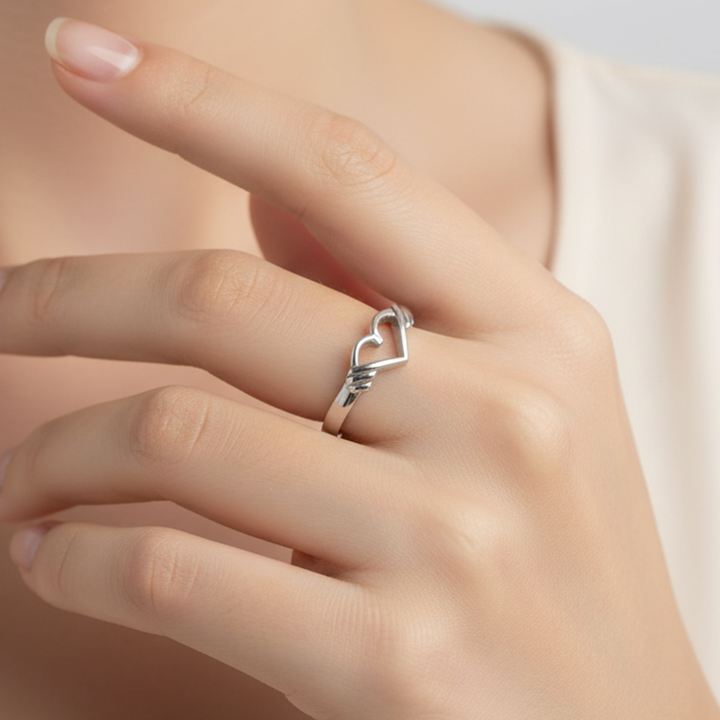 Silver Heart Ring