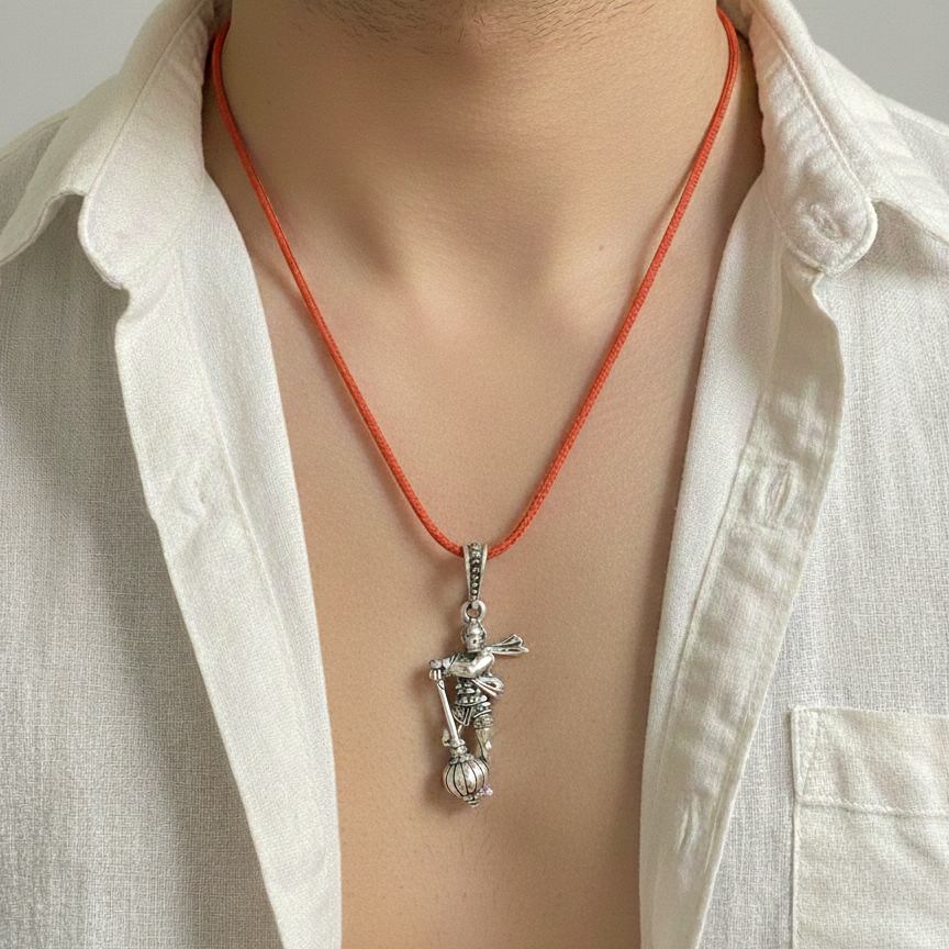 Silver Shree Hanuman Pendant