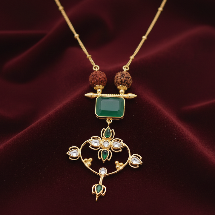 Silver 92.5 Sitayan Rudraksh Necklace