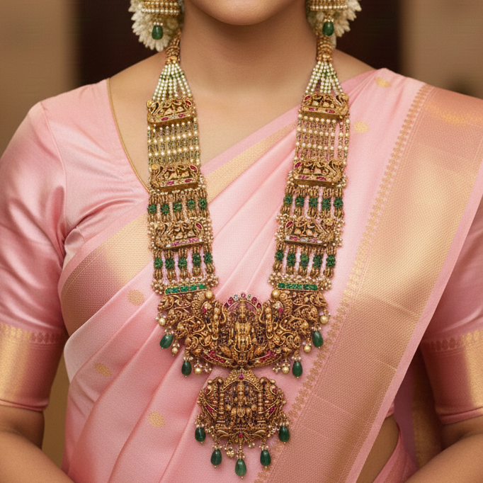 Pure 92.5 Silver Shree Mahalakshmi Haaram