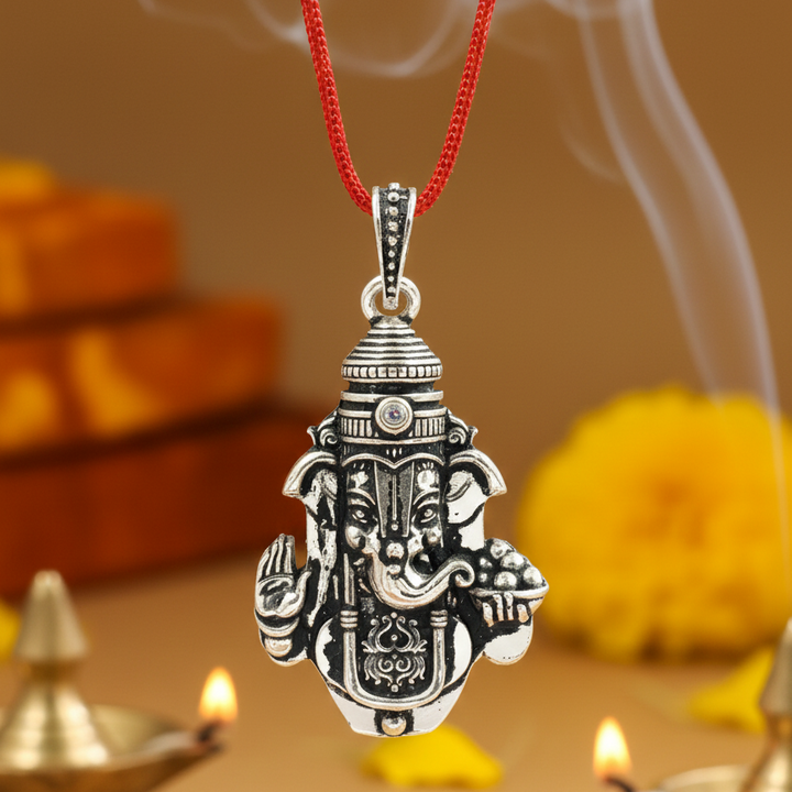 Divine Ganesha Silver 925 Pendant