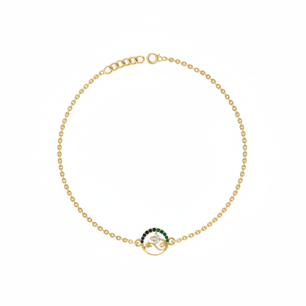 Silver Nazar Loop Bracelet