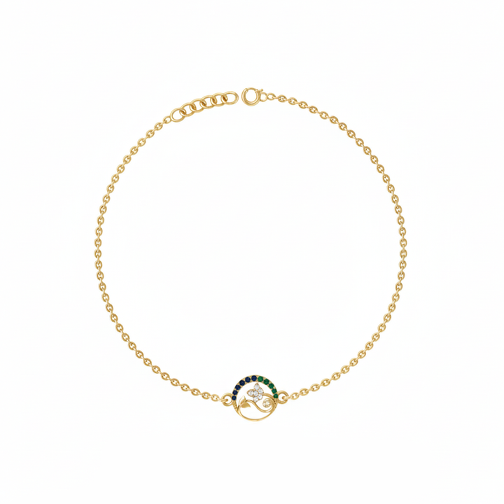 Silver Nazar Loop Bracelet