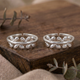 Pure 92.5 Silver Leaf Design Toe Rings