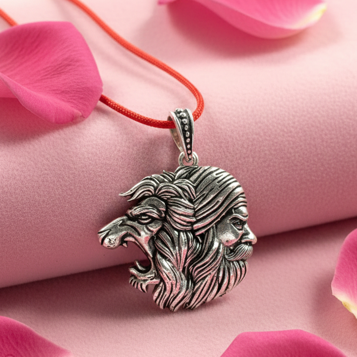 Silver Maratha King Shivaji Pendant