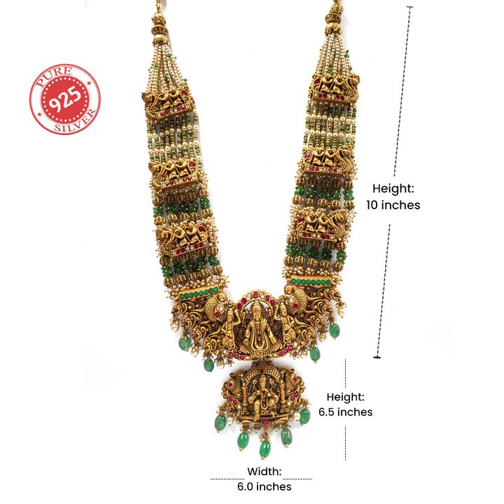 Pure 92.5 Silver Shree Mahalakshmi Haaram