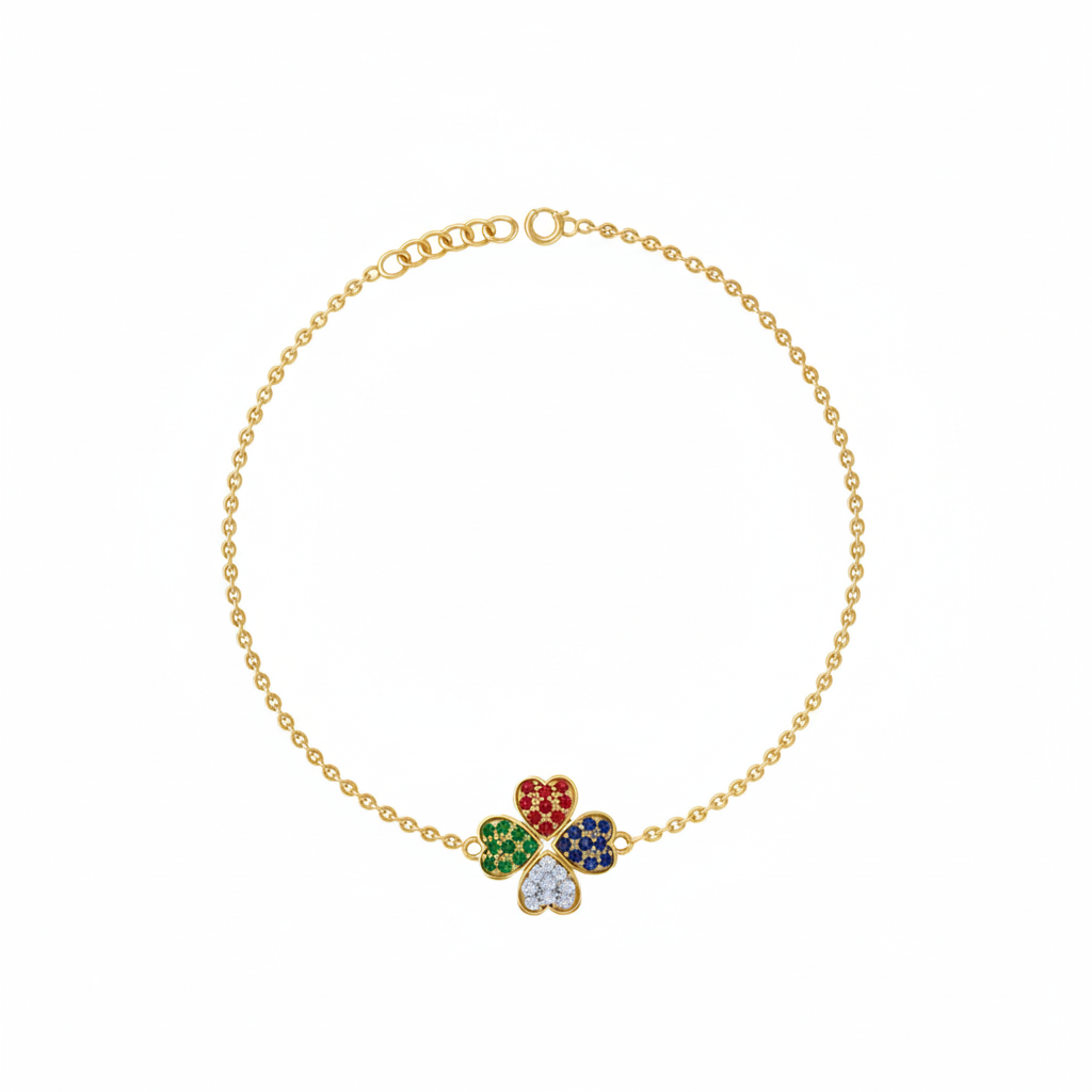 Silver Clover Crush Bracelet