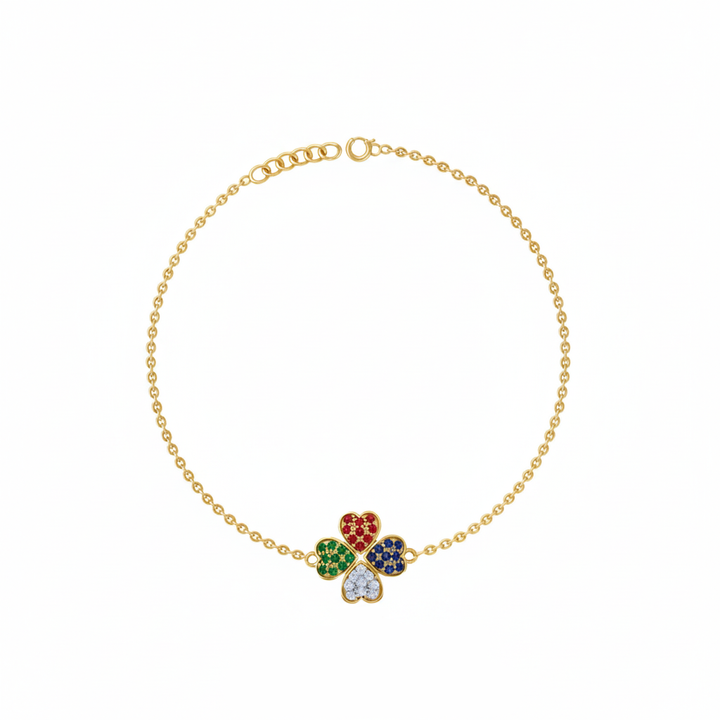 Silver Clover Crush Bracelet