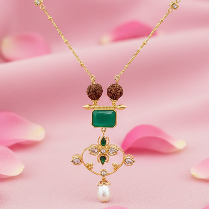 Silver 92.5 Sitayan Rudraksh Necklace