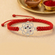 Unniyarcha 925 Pure Silver Durga Maa Red Thread Bracelet