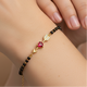 Silver Cupid's Arrow Mangalsutra Bracelet