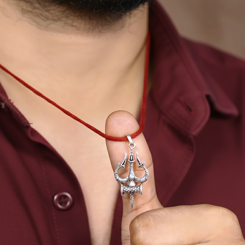 Silver 925 Trishul Pendant