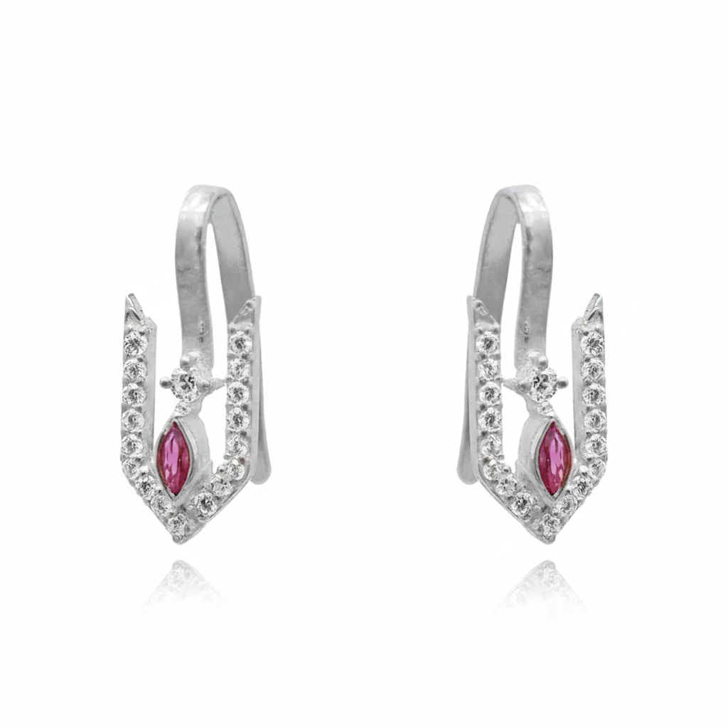 92.5 Silver Vishnu Tilak Bugadi(Clip on)