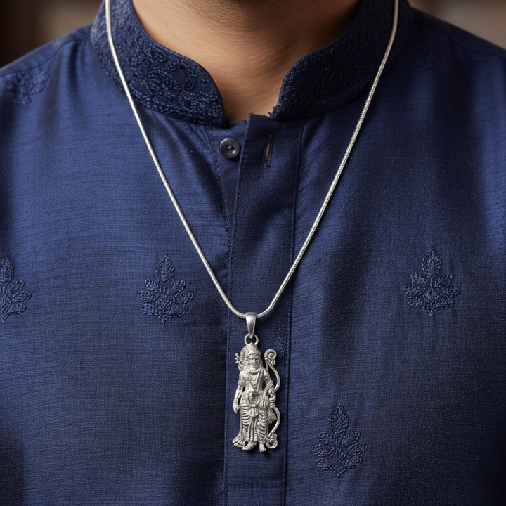 925 Sterling Silver Shri Ram ji pendant