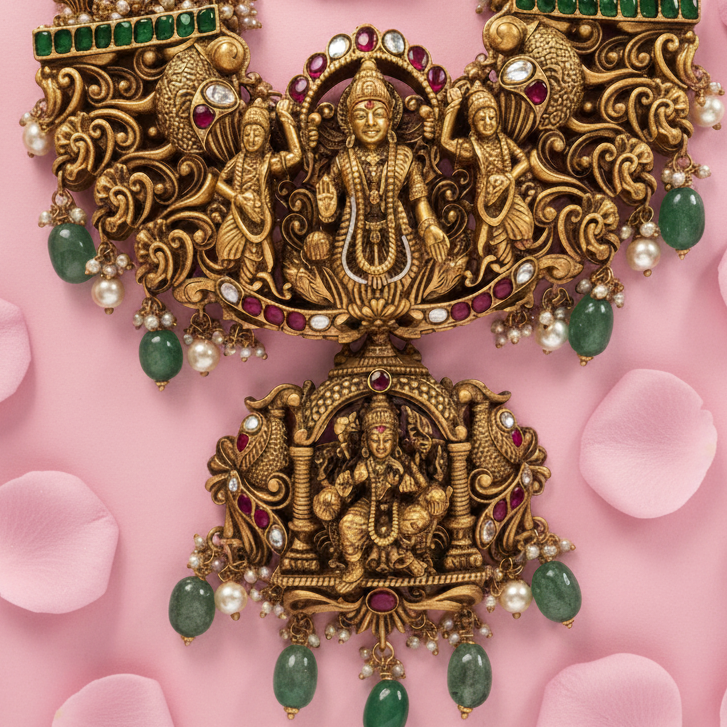 Pure 92.5 Silver Shree Mahalakshmi Haaram