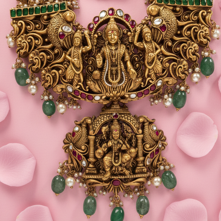 Pure 92.5 Silver Shree Mahalakshmi Haaram