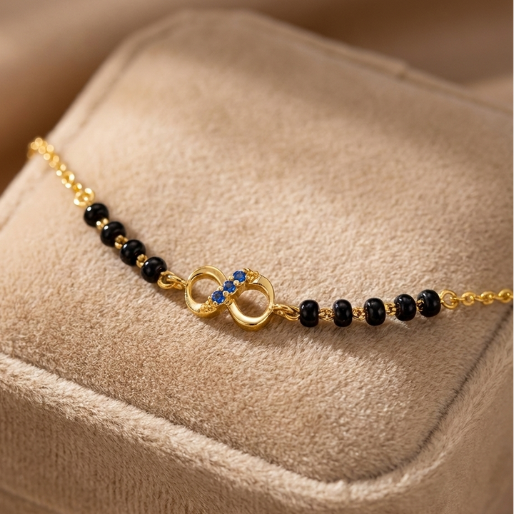 Silver Infinity Mangalsutra Bracelet