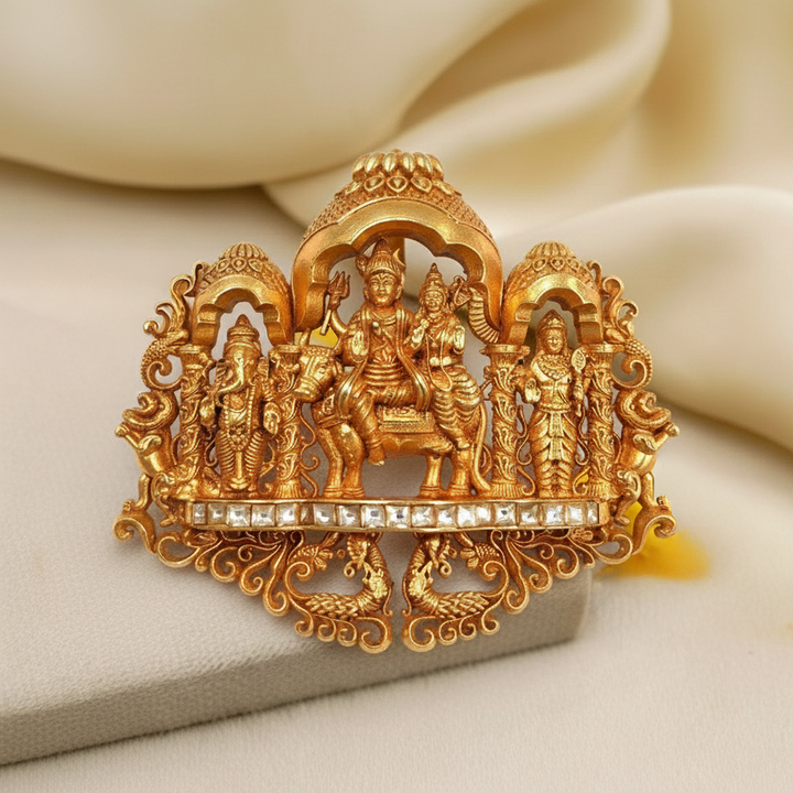 Silver Shiv Parivar Nakash Pendant