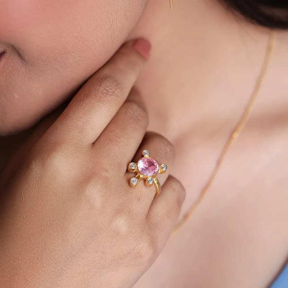 Buy Gulabo Silver Tortoise Ring Online Unniyarcha – Unniyarcha