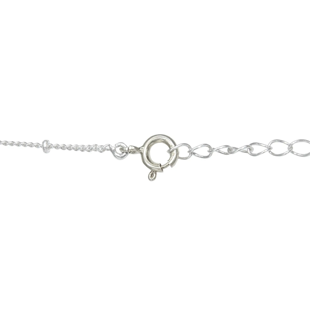 Gulabo Silver Lock Necklace