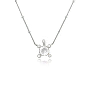 Gulabo Silver Tortoise Necklace