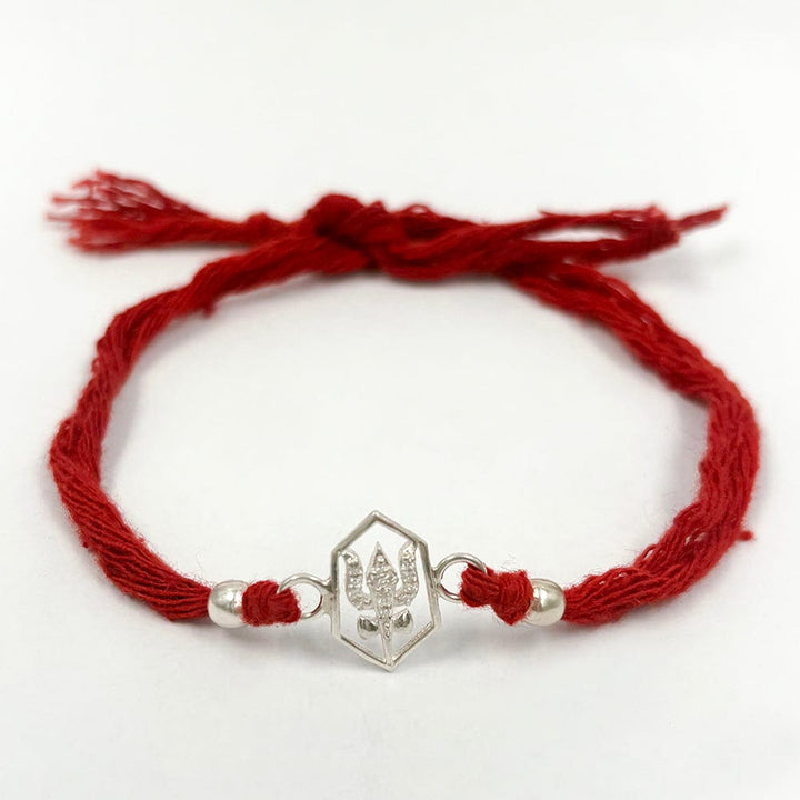 Pure 92.5 Shiva Trident Silver Rakhi