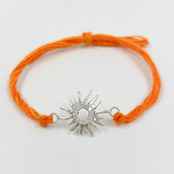 Pure Silver Sun Rakhi