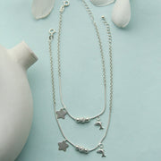 Dolphin And Star Silver 92.5 Anklet